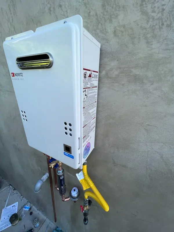 Tankless water heater installation for Carver homes